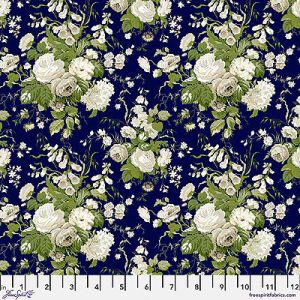 A Celebration of Sanderson fabric: Stapleton Park Small Indigo (per 1/4 metre) | 