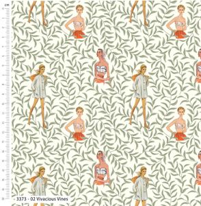 Simplicity Safari Sunset fabric, Vivacious Vines | 