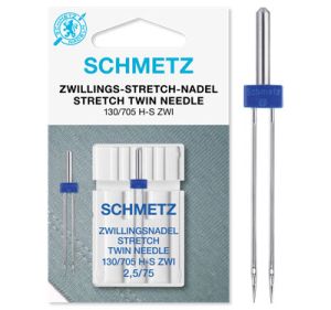 Schmetz Stretch Twin Needle Sewing Machine Needle (2.5/75) | 