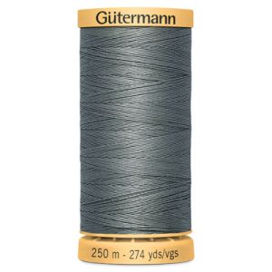 Gutermann Natural Cotton 50 Weight Thread 250m 5705 Rain Grey | 