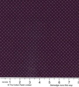 Floral Petites fabric: Gear Grid Purple | 