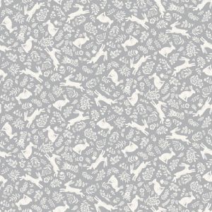 Foxwood Fabric Makower Bounding Bunnies Sand | 