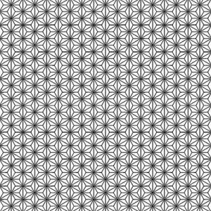 Quilters Basic Harmony: Geo Flowers Monochrome (per 1/4 metre) | 