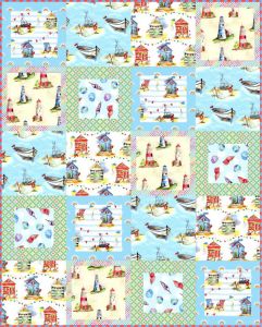 A Day by the Sea Accent Quilt Kit | 