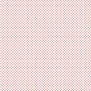 Makower Small Spots Fabric: Red Spots White (per 1/4 metre) | 