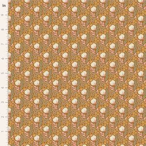 Tilda Sanctuary fabric: Rhubarb and Caramel, Cottonfield Ochre | 