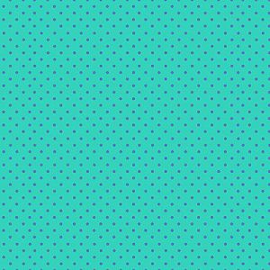 Makower Small Spots Fabric: Lavender Spots Turquoise (per 1/4 metre) | 