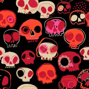 Forest Whisper Skullz All Over (per 1/4 metre) | 