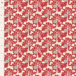 Tilda Jubilee fabric: Wildgarden Red | 