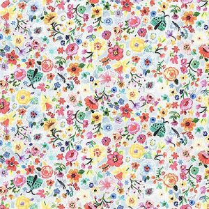 Sun Valley Fabric: Moth Floral Multi (per 1/4 metre) | 