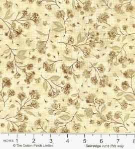 Classic Florals Fabric: Small Spray on Antique (per 1/4 metre) | 