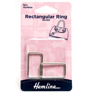 Rectangular Bag Strap Ring Silver | 