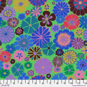 Kaffe Fassett Collective Folk Flower fabric Blue | 