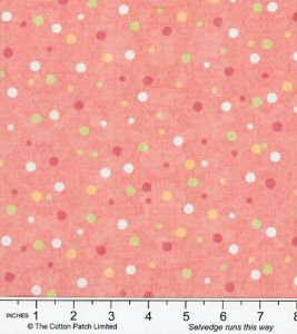 Spots and Dots fabric: Dots, Peach | 