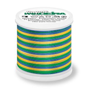 Madeira Rayon 40 Embroidery Thread 2146 Multi Colour Green Blue Yellow | 