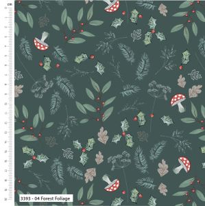 Little Red Robin fabric: Forest Foliage | 