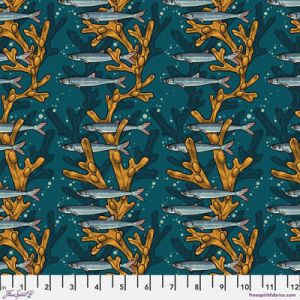 Mariana fabric: Artful Anchovy (per 1/4 metre) | 