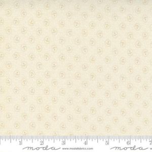 Country Lights fabric: Tiny Flower Tan on Ivory (per 1/4 metre) | 