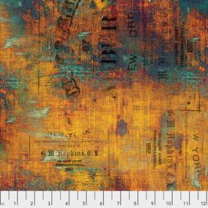 Abandoned Fabric: Urban Grunge Patina (per 1/4 metre) | 