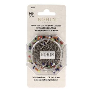 Bohin Quilt Glass Head Pin 48mm | 