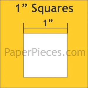 English Paper Piecing  Square 1' 150 pieces | 