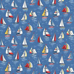 Nautical Fabric: Yachts Ocean (per 1/4 metre) | 