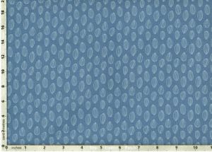 Baseline Fabric Almonds Blue (per 1/4 metre) | 