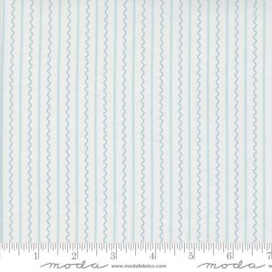 Mixed Bag of Bonbons fabric: Blue Zigzag Stripe | 