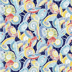 Liberty Riviera Fabric: Sun Parasols (per 1/4 metre) | 