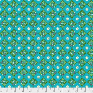 Jardin de la Reine Fabric: Palace Garden Teal (per 1/4 metre) | 