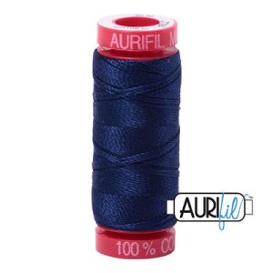 Aurifil 12 Cotton Thread 2784 Dark Navy | 