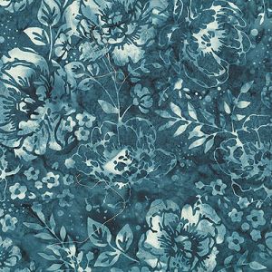 Hoffman Bali Handpaints: Wildflowers Ocean (per 1/4 metre) | 