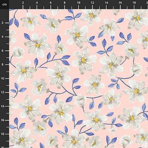 Briarwood fabric: Floral Vine Peach (per 1/4 metre) | 