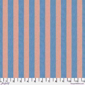 Kaffe Fassett Fabric: Shot Cotton Stripes Wide Salmon (per 1/4 metre) | 