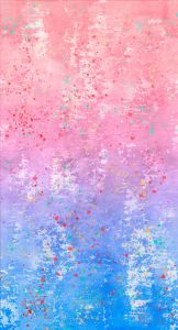 Textured Ombres fabric: Gradient Blue/Pink (per 1/4 metre) | 