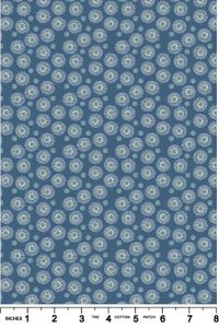 Hajime fabric: Small Floral Burst, Blue | 