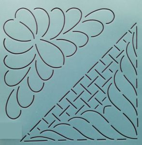 Quilt Stencil  8' Feather Corner | 