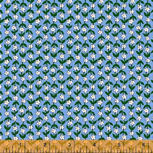 Posy Fabric: Mini Flower Blue (per 1/4 metre) | 