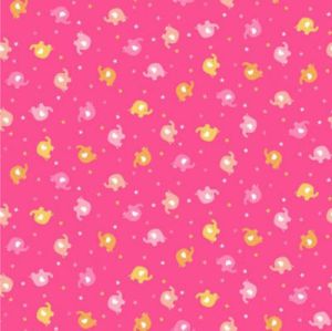 In the Jungle Fabric Ellie Scatter Pink (per 1/4 metre) | 