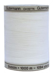 Gutermann Sulky Bobbinfill White 1000m | 