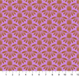 Indelible fabric: Echinacea, Vintage Pink | 