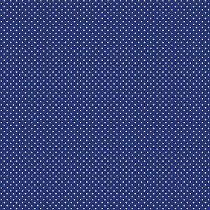 Makower Small Spots Fabric: White Spots Navy (per 1/4 metre) | 