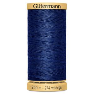 Gutermann Natural Cotton 50 Weight Thread 250m 5123 Navy | 