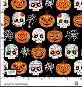 Haunted House fabric: Ghastly Greetings | 