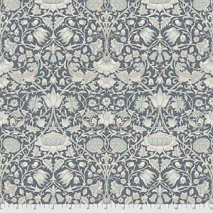 Pure Morris Hawkdale Fabric: Pure Lodden Ink (per 1/4 metre) | 