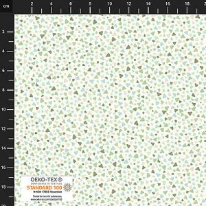 Quilters Coordinates fabric: Tiny Triangles Cream (per 1/4 metre) | 