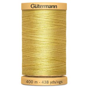 Gutermann Natural Cotton 50 Weight Thread 400m 758 Yellow | 