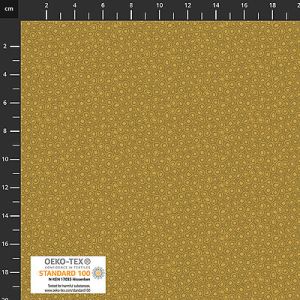 Quilters Coordinates fabric: Circle Dots Olive (per 1/4 metre) | 