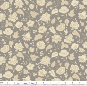 Wildflower Cottage fabric: Grey Cream Floral | 