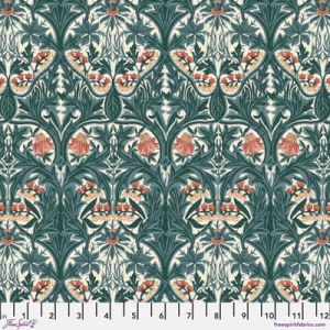 Emery Walker's House Fabric: Large Bluebell Webbs Blue | 